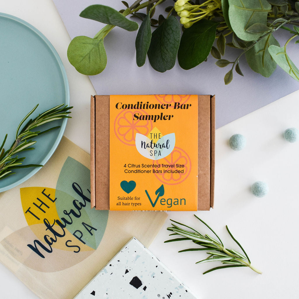 Citrus Mini Conditioner Bar Sampler - gift set with 4 mini conditioner bars-2