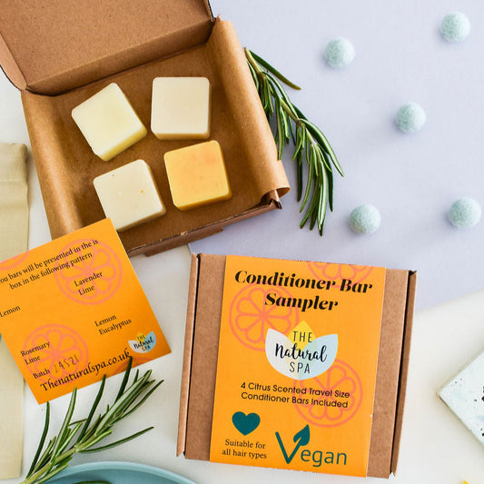 Citrus  Mini Conditioner Bar Sampler - gift set with 4 mini conditioner  bars-0