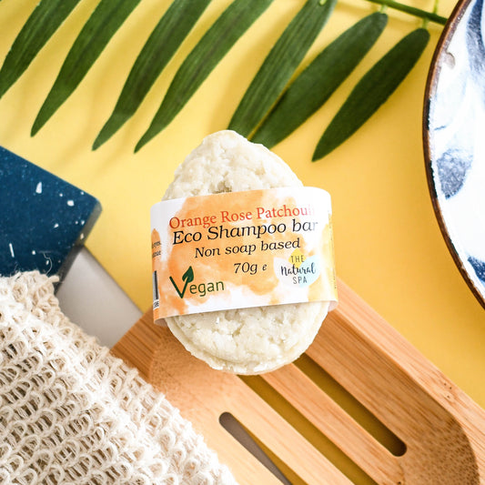Patchouli Rose ECO Shampoo bar - Non Soap based hair wash-0