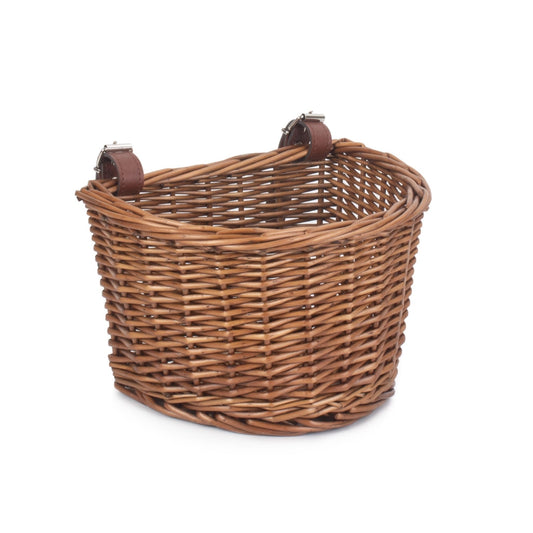 Front Fixing Child Bicycle Wicker Basket-0