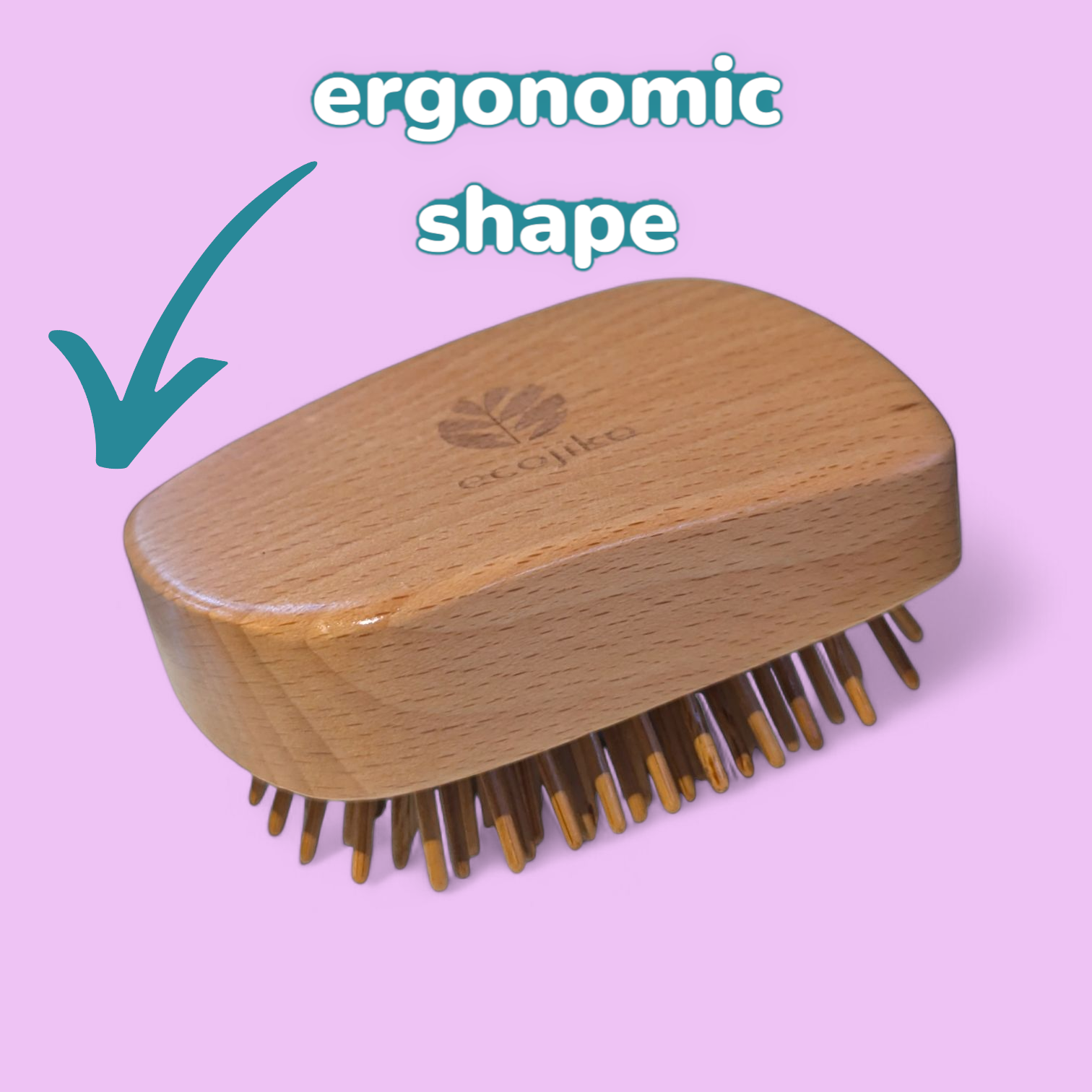 Wooden Bamboo Detangling Brush | Bamboo Tangle Teezer-3