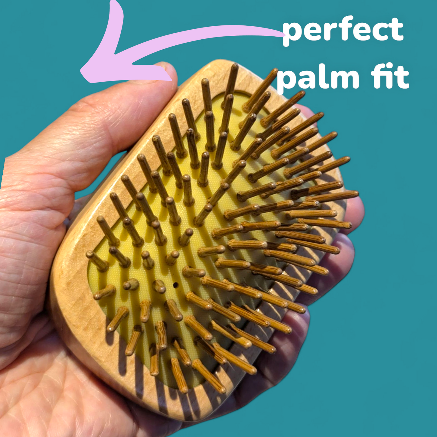 Wooden Bamboo Detangling Brush | Bamboo Tangle Teezer-4