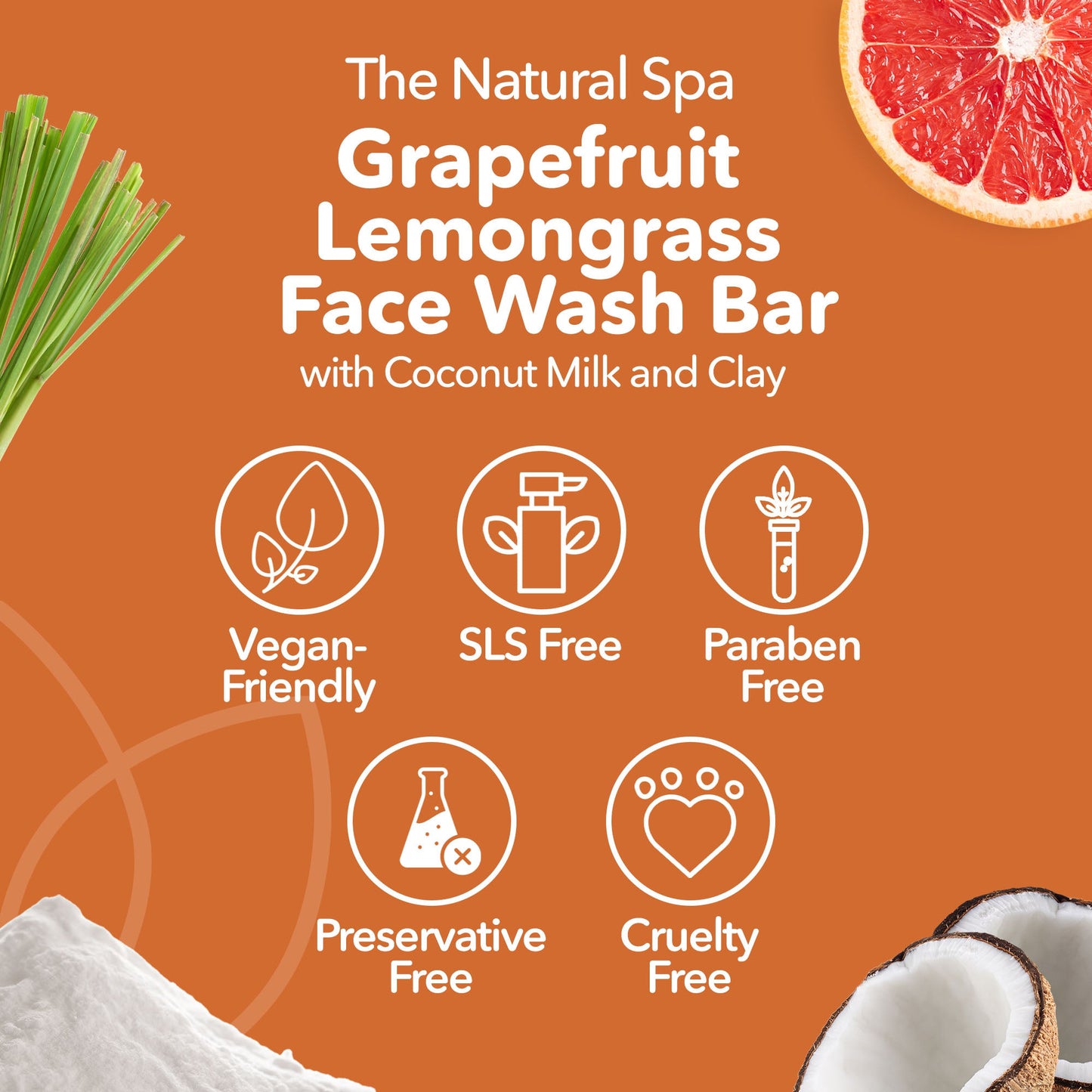 Grapefruit Lemongrass Face Wash Bar-3
