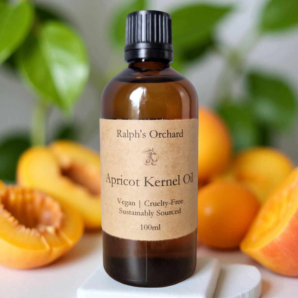 Apricot Kernel Carrier Oil | Cold-Pressed Vegan Facial & Skincare Oil 100 ml-0