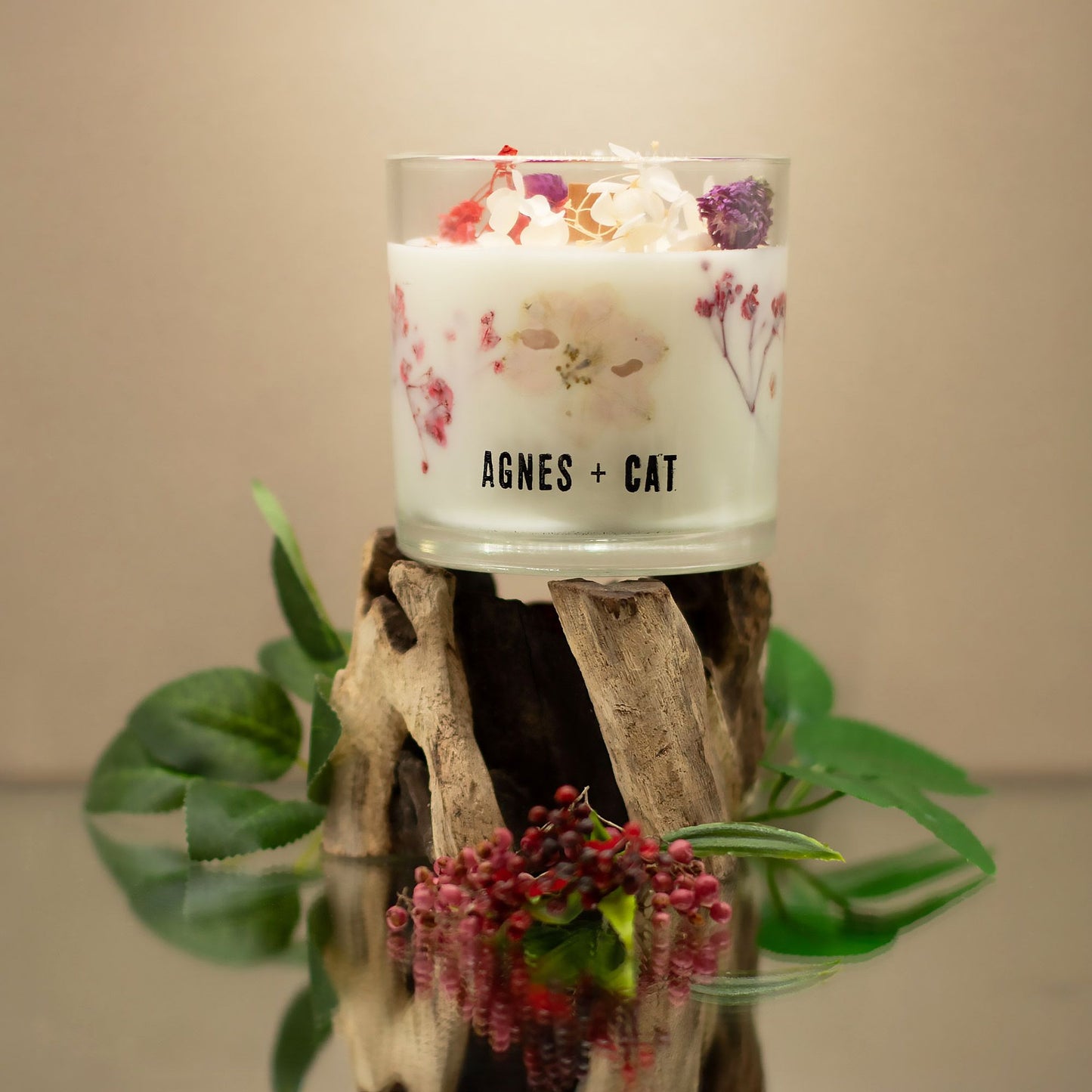 Agnes + Cat Botanical Soy Wax Candle - Roses of Sawrey