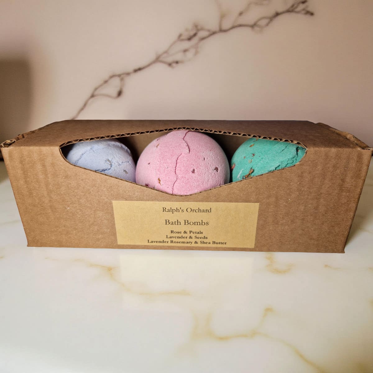 Set of Natural Bath Bombs with Shea Butter-1