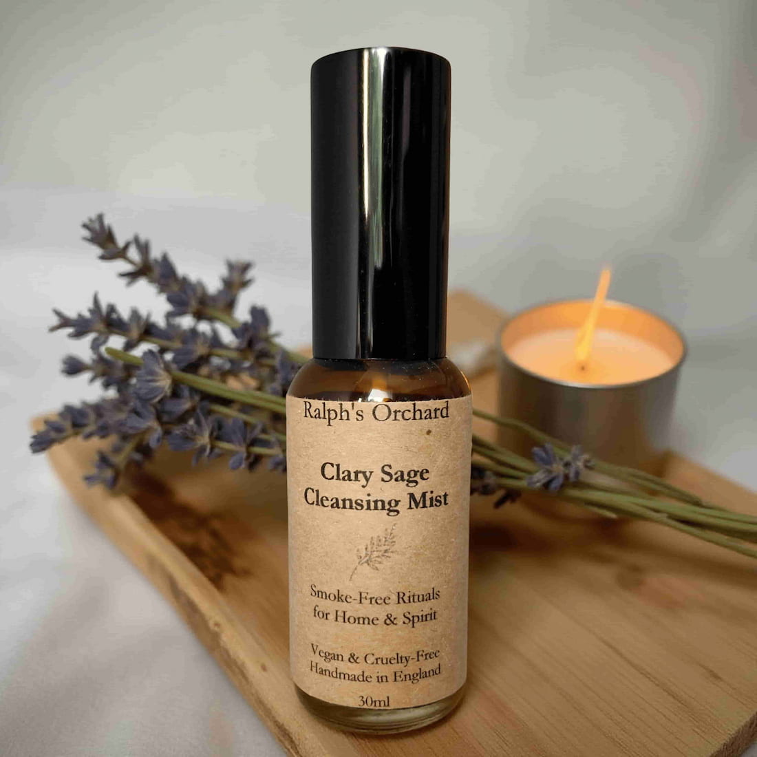 Clary Sage Cleansing Mist - Natural Smoke-Free Room Spray (30ml)-0