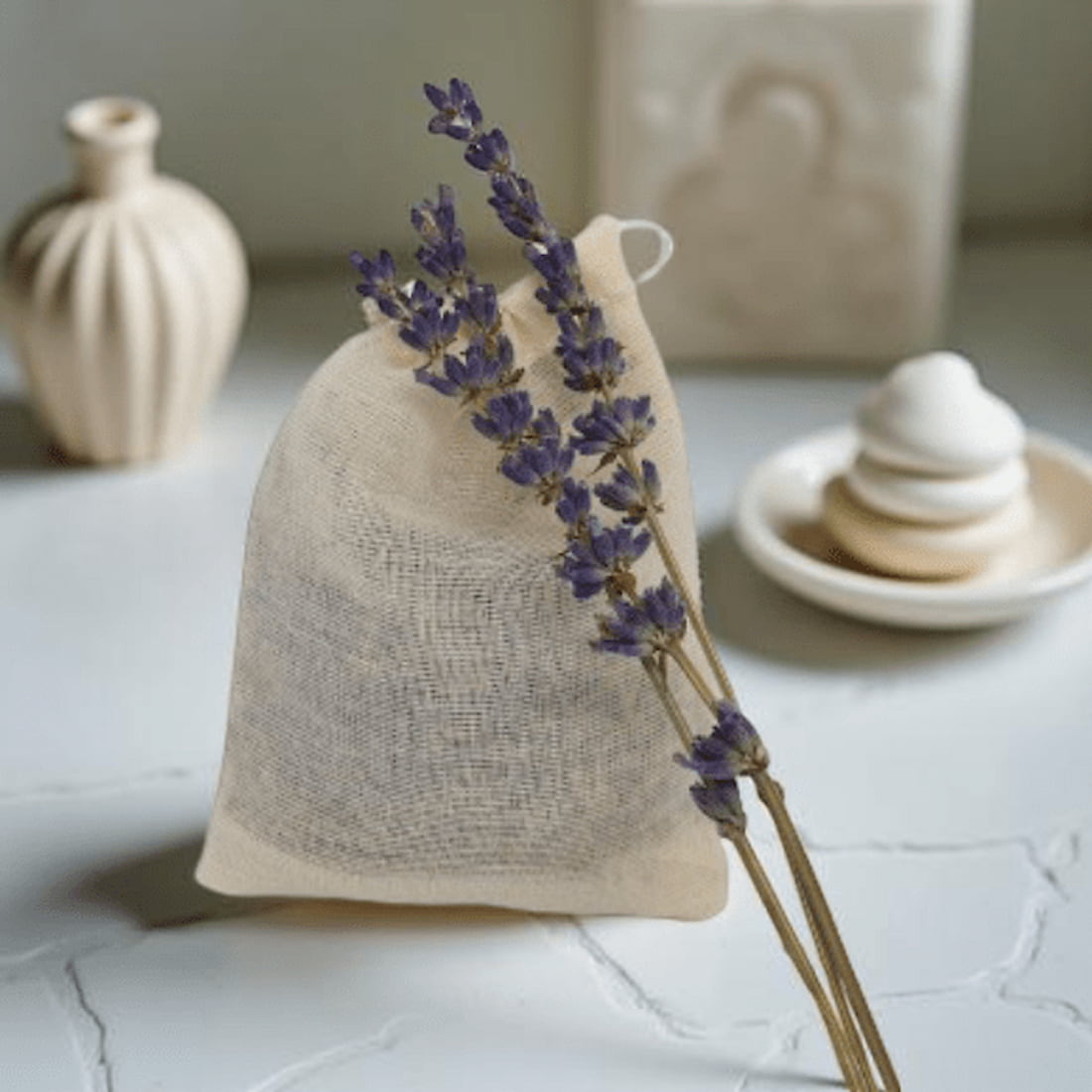 Lavender Moth Repellent Sachet with Mineral Salts-0