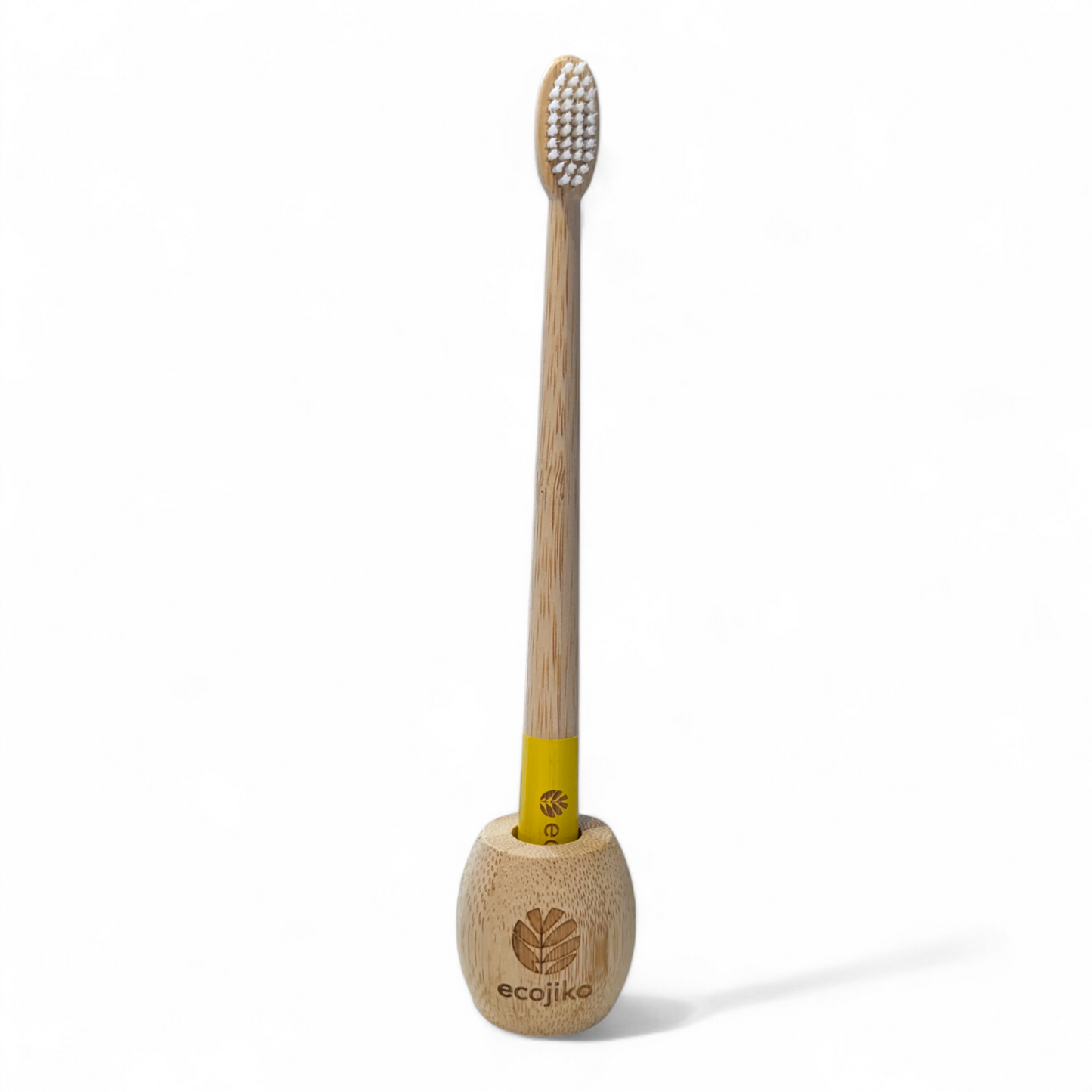 Bamboo Toothbrush Stand | Adult Sustainable Toothbrush Holder-3